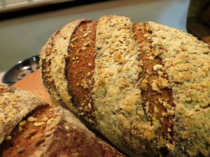 Whole Wheat, Oat, and Pumpernickel Bread